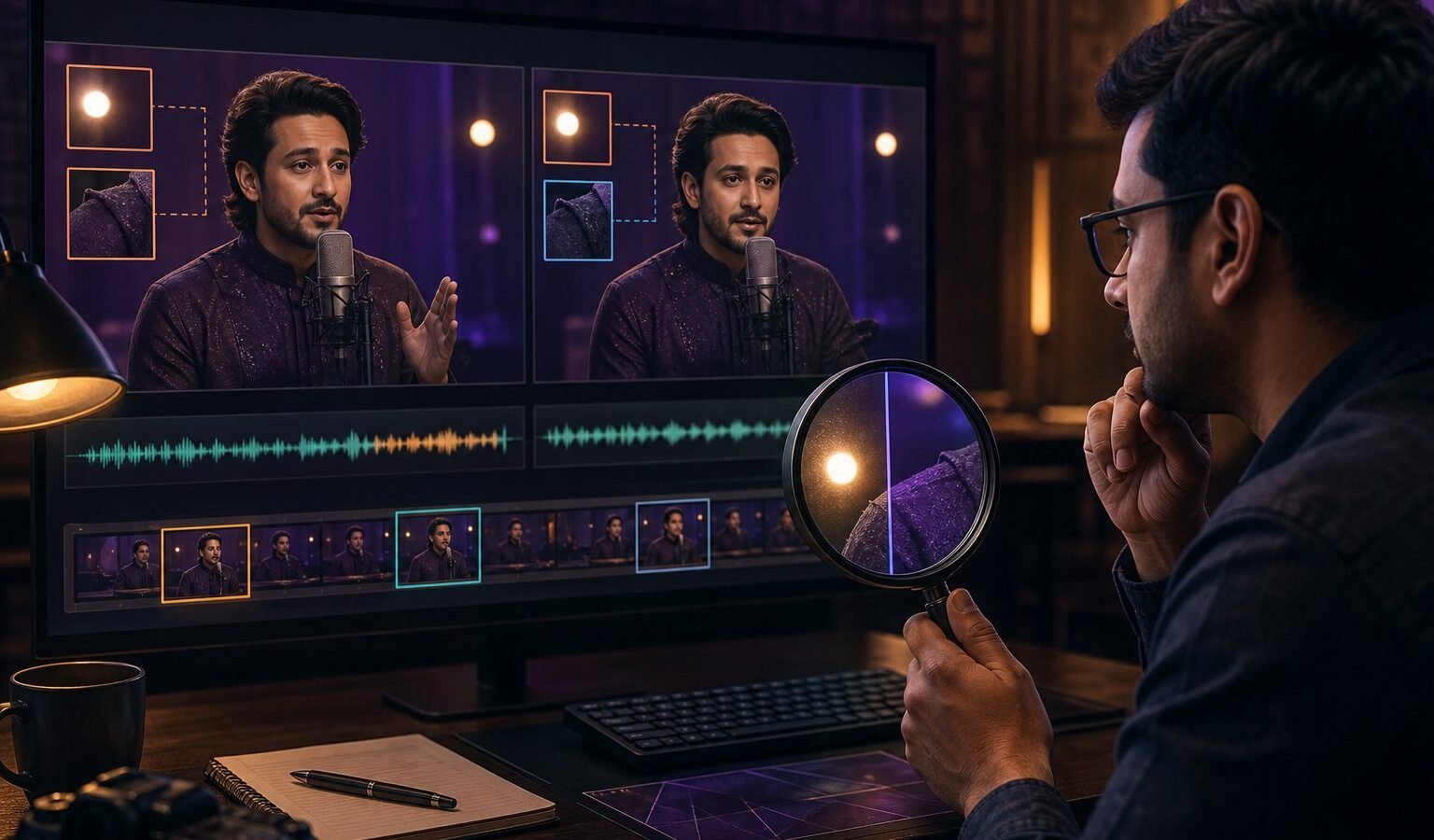 A calm verification workflow for suspicious celebrity videos, synthetic audio, fake endorsements and urgent viral clips in India.