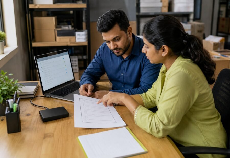 A prioritized cybersecurity baseline for Indian small businesses covering accounts, payments, backups, devices, vendors and incident response.